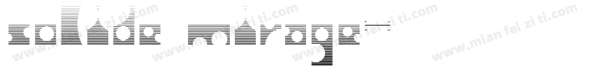solide mirage字体转换